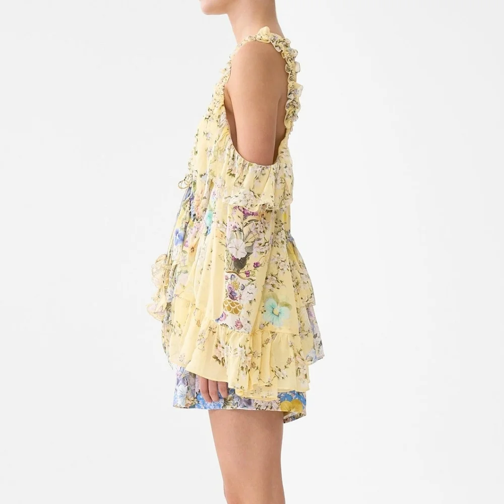 Camilla cold shoulder ruffle top - Picture 5 of 15